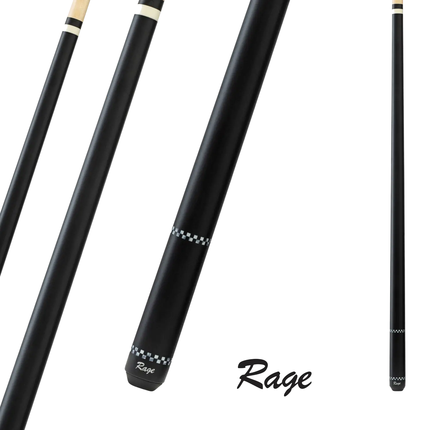BAGUETTE RAGE RG01 NOIRE DE BRUNSWICK BILLIARDS 13MM 19OZ
