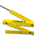 MÈTRE PLIANT OBUT À TIRETTE EN FIBRE DE VERRE JAUNE