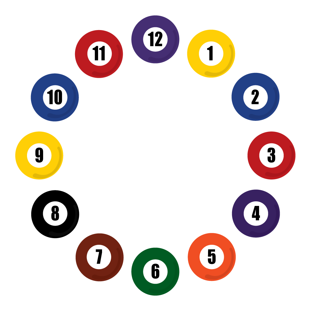 CLOCK HALF-BALLS 2" (