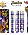 AMERICANA MARDI GRAS STEEL TIP DART SET-80% TUNGSTEN BARRELS