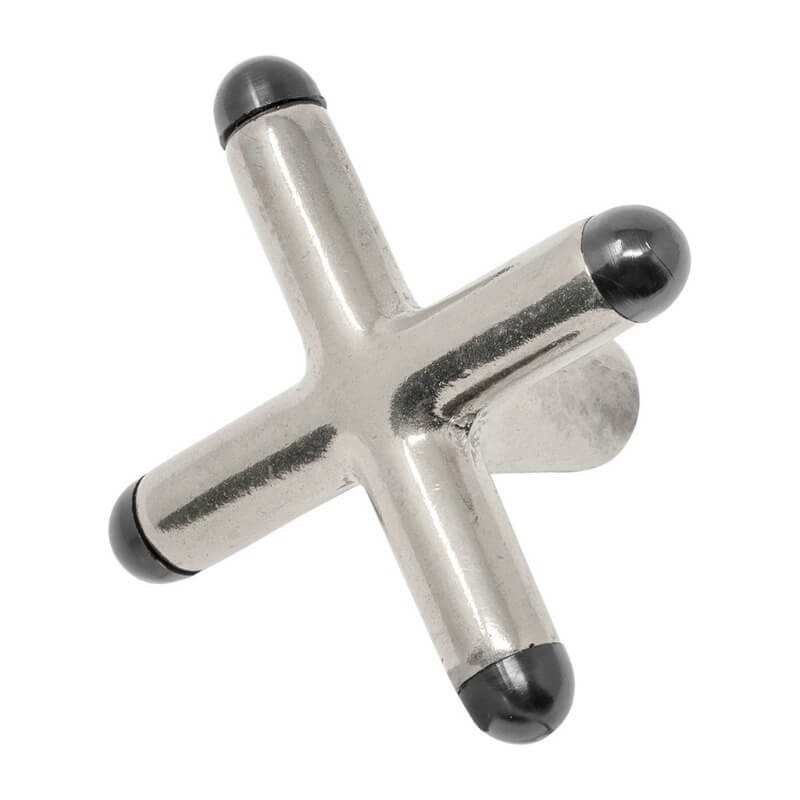 CHROME BRIDGE HEAD X SHAPE