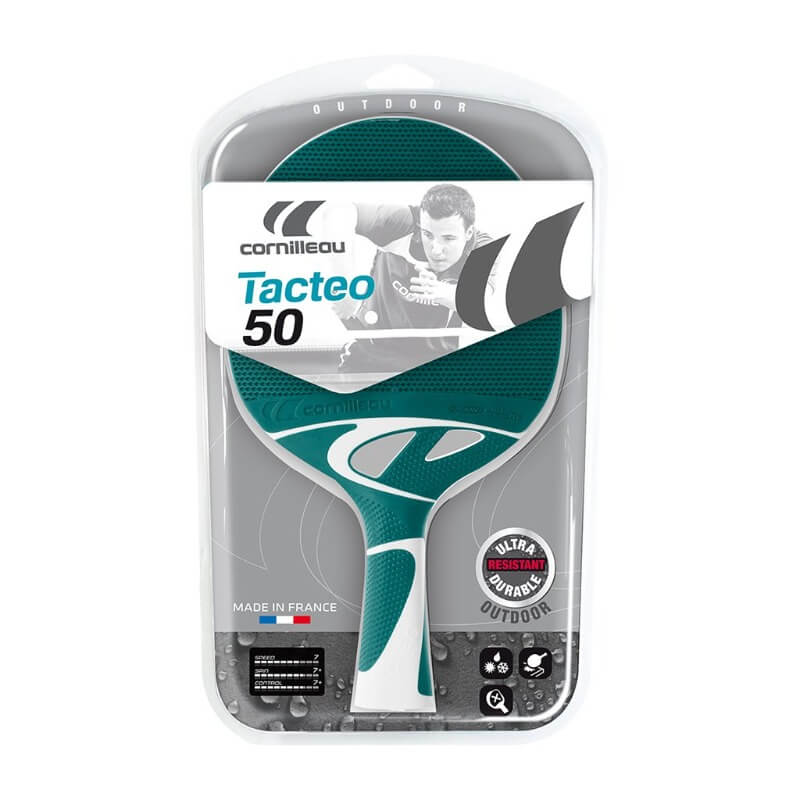 CORNILLEAU TACTEO 50 PING PONG RACKET - TURQUOISE