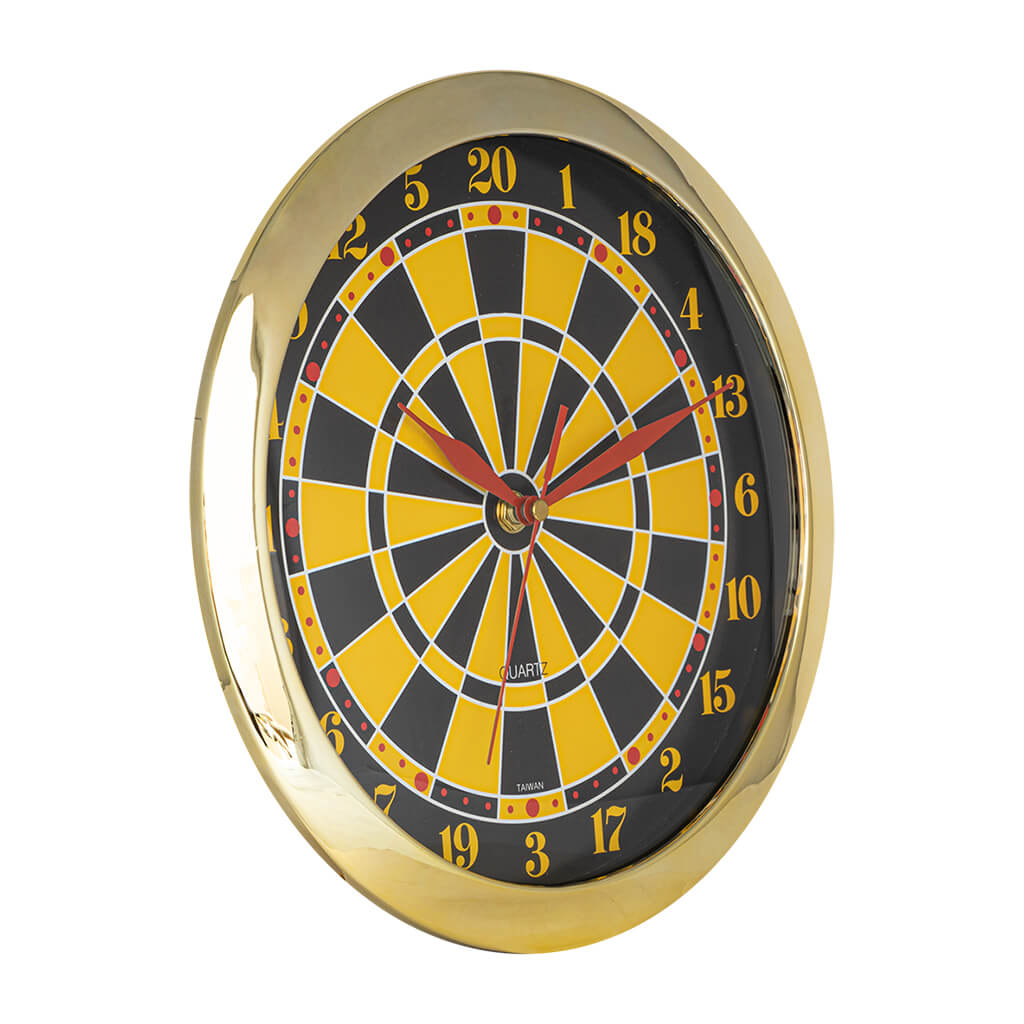DARTBOARD CLOCK 11'' DIAMETER