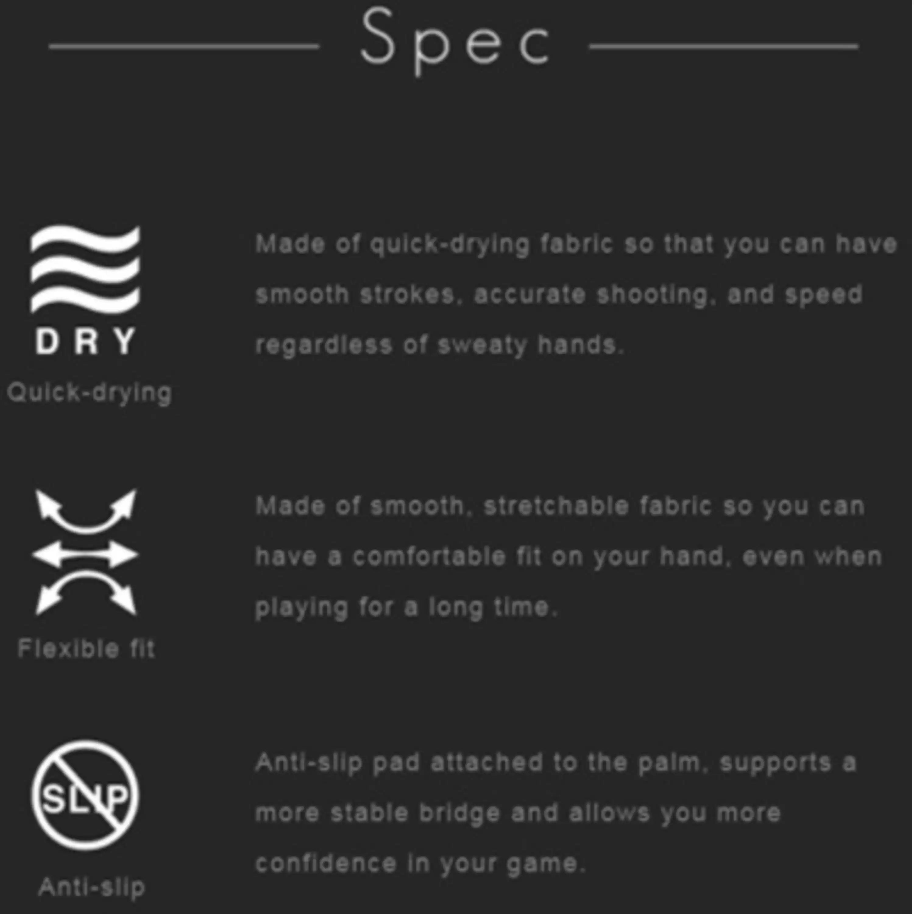 GANT KAMUI SÉCHAGE RAPIDE - ROUGE, BLEU, NOIR