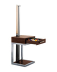 LA CONDO STAINLESS CUE RACK & BALL RACK - WALNUT