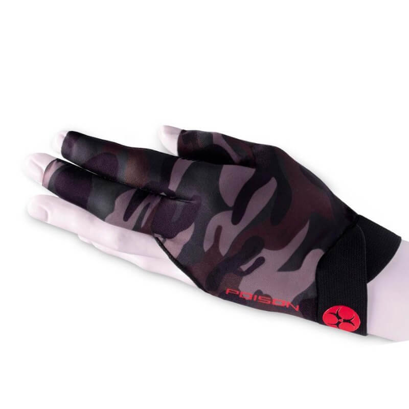 POISON CAMO GREEN LEFT HAND BILLIARD GLOVE