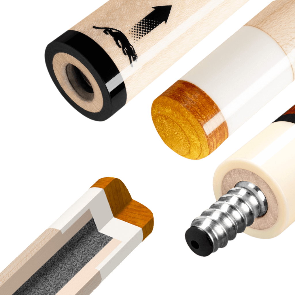 PREDATOR ASPIRE 1-5 POOL CUE WRAP 19OZ WITH SHAFT PREDATOR ONE