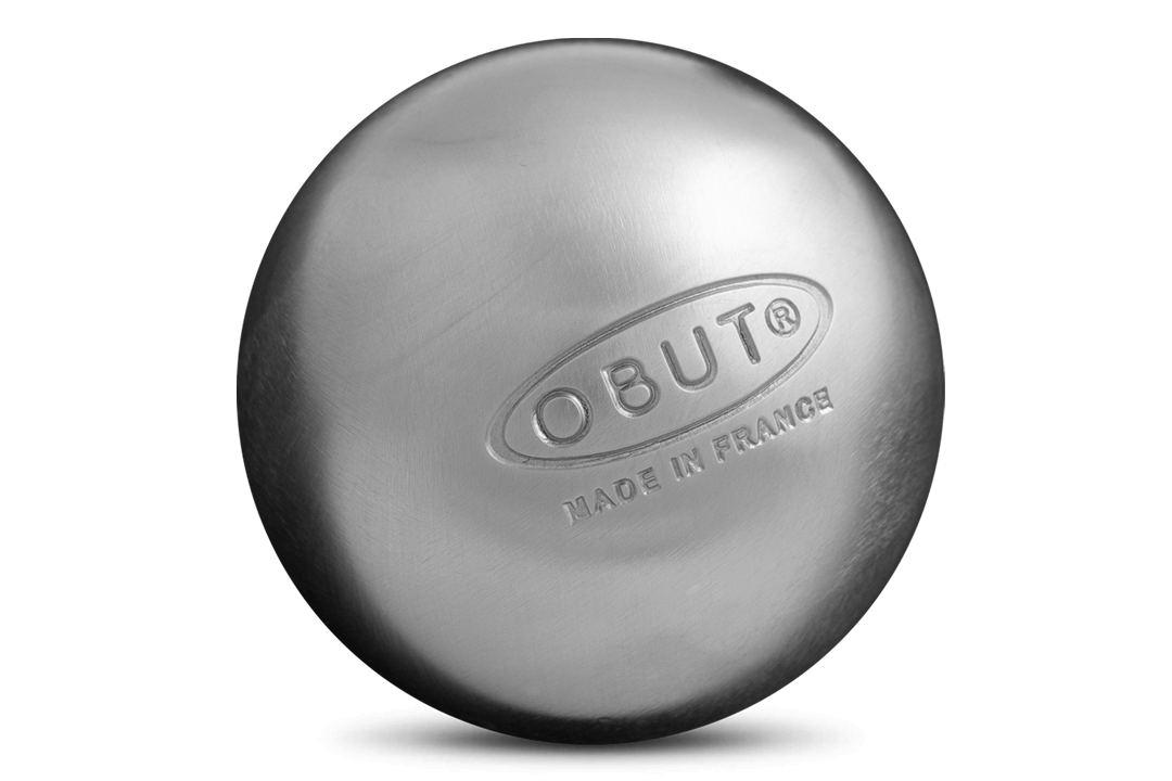 SET OF 3 BALLS BOCCE OBUT LOISIRS LISSE INOX