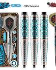 VIKING DRAKKAR STEEL TIP DART SET-90% TUNGSTEN BARRELS