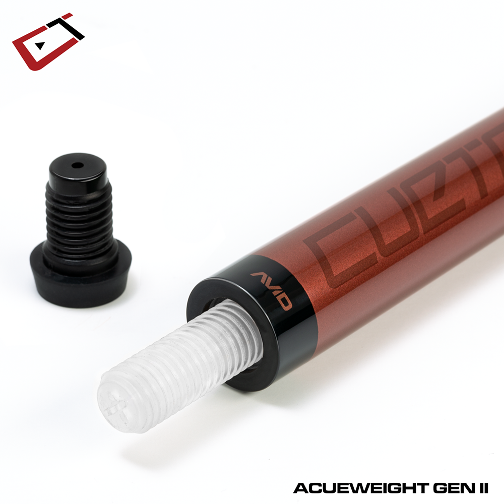 BAGUETTE DE BILLARD AVID CHROMA BORDEAUX SANS CORDE 12.75MM 19OZ