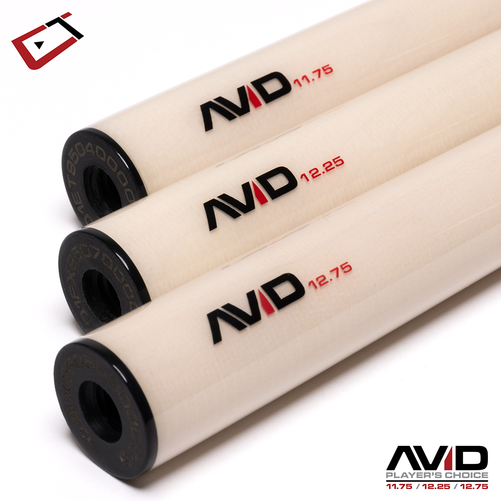 AVID CHROMA BORDEAUX POOL CUE NO WRAP 12.25MM 19OZ