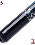 CUETEC CYNERGY POOL CUE X LAGOON NAVY AND SILVER 11.8MM 19OZ