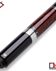 Baguette de billard Cuetec Cynergy Truewood Mappa Burl II, rouge et noir, sans grip, 11,8 mm, 19 oz