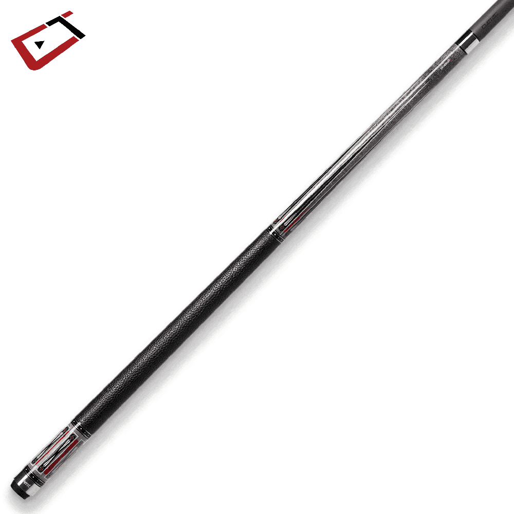 CUETEC CYNERGY NINEBALL SERIES SHARK GRAY STAIN FULL-GRAIN LEATHER WRAP 12.5MM 19OZ