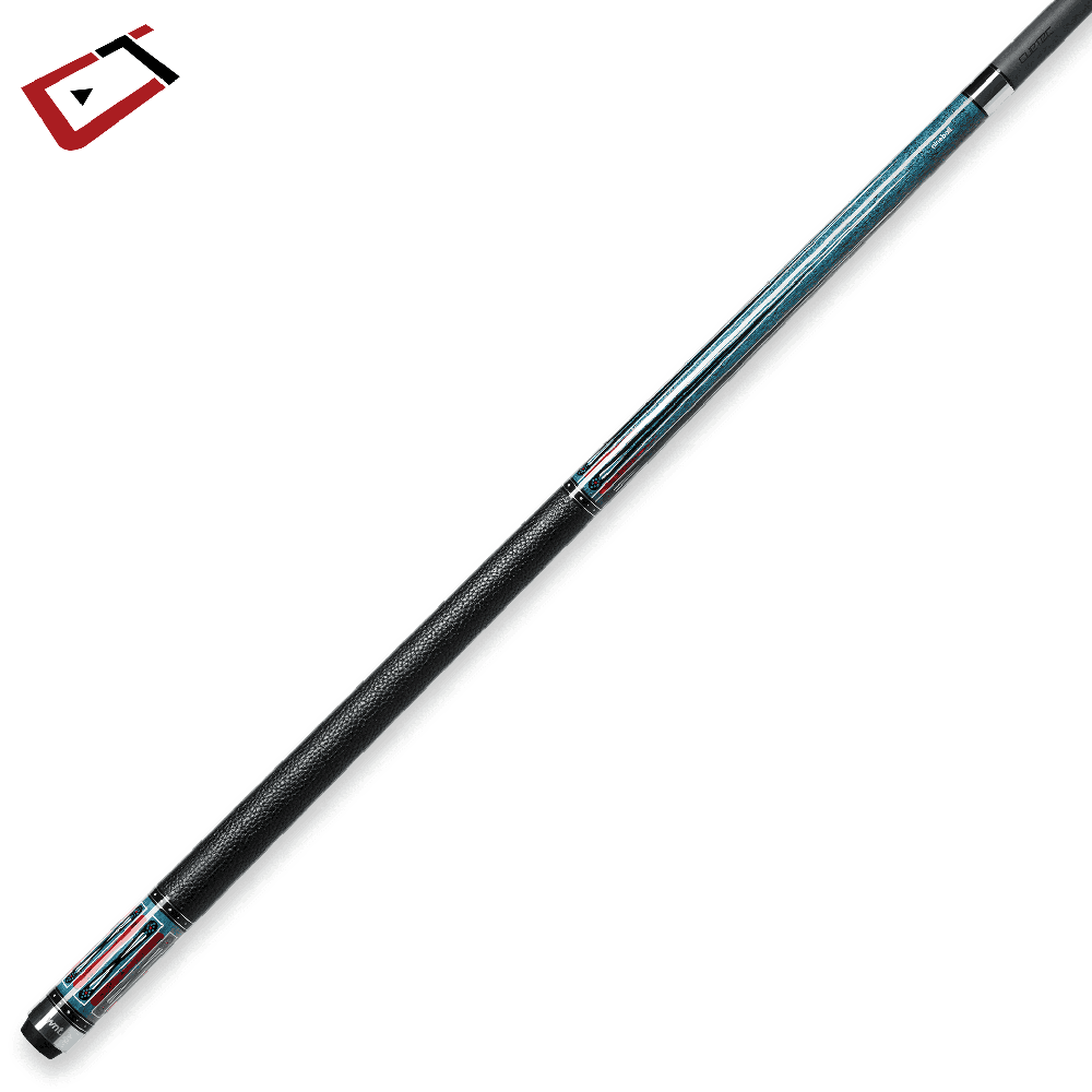 CUETEC CYNERGY NINEBALL SERIES INDIGO BLUE STAIN FULL-GRAIN LEATHER WRAP 12.5MM 19OZ