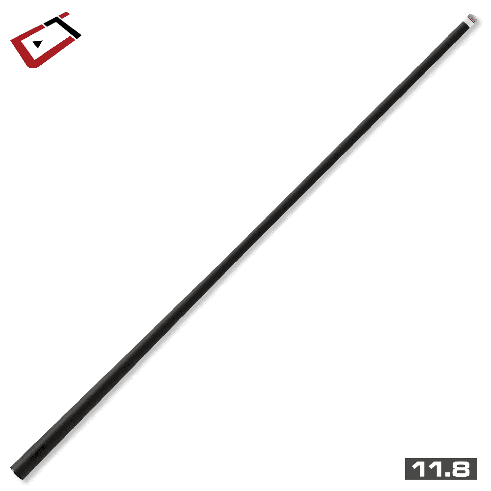 CUETEC CYNERGY NINEBALL SERIES INK BLACK FULL-GRAIN LEATHER WRAP 11.8MM 19OZ