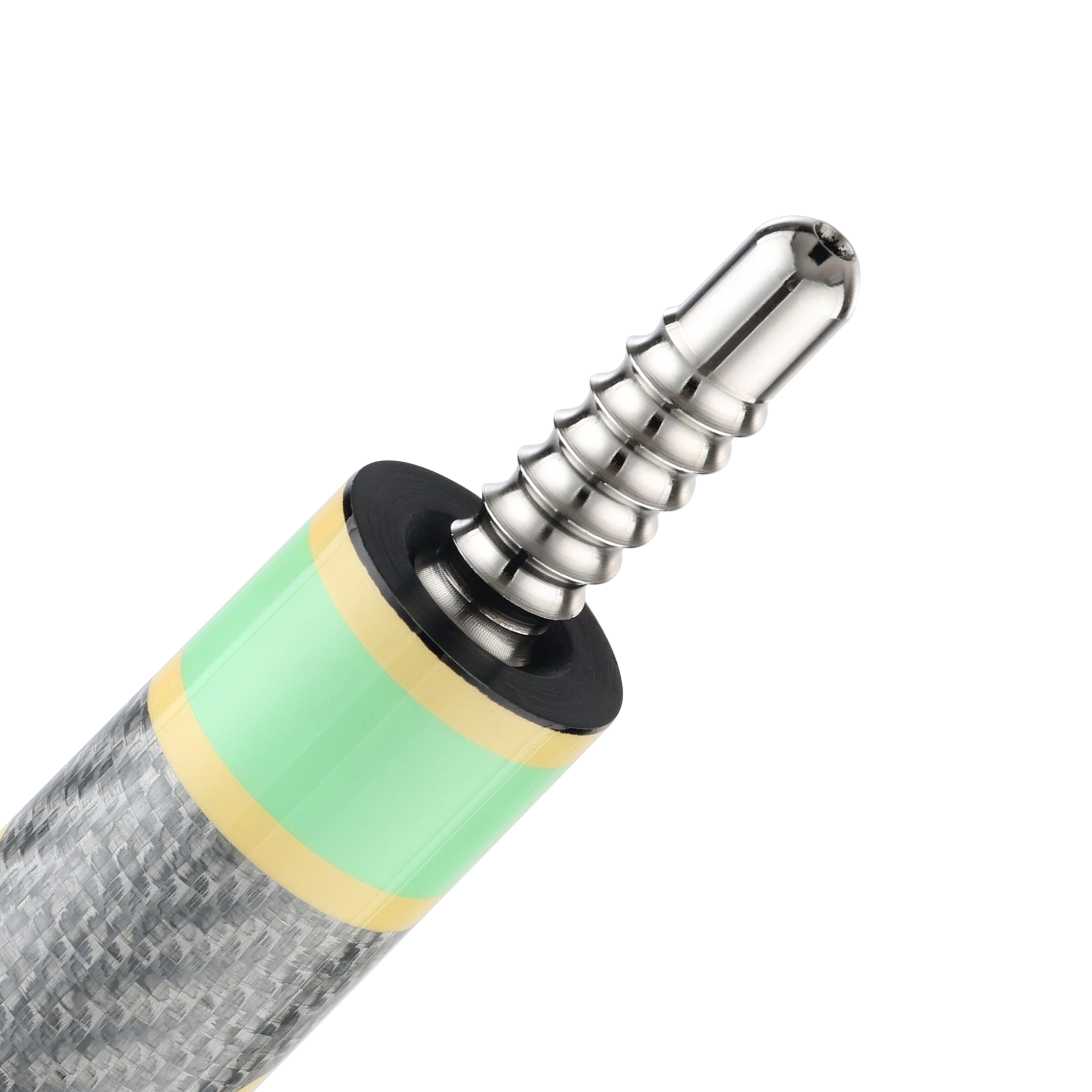 BAGUETTE DE BILLARD POISON CANDY SUGAR AVEC FLÈCHE EN FIBRE DE CARBONE - VERT/PÊCHE - SANS WRAP 12.4MM 19OZ