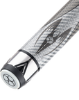 BAGUETTE DE BILLARD POISON MAELITH AVEC FLÈCHE DE CARBONE - GRIS PÂLE/FONCÉ - SANS WRAP 12.4MM 19OZ
