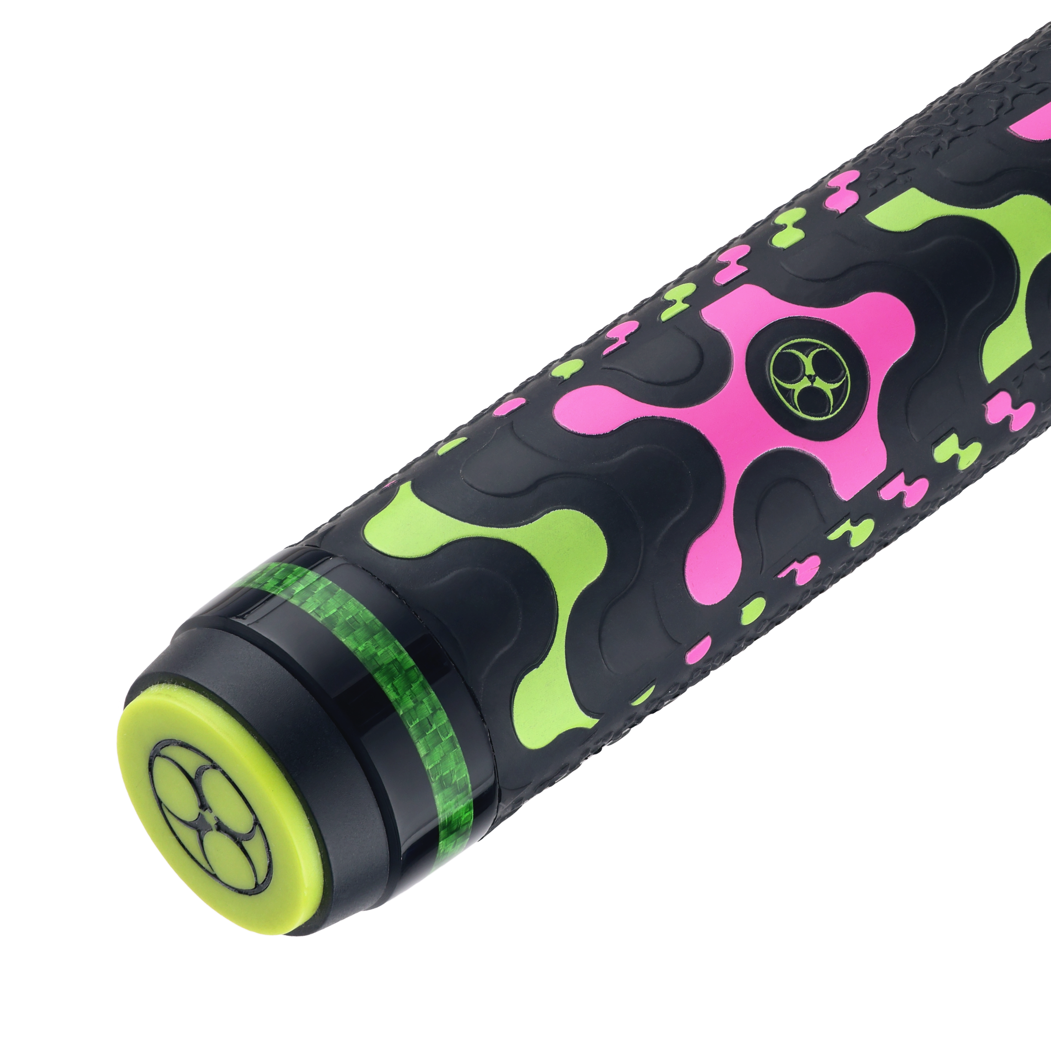 BAGUETTE DE SAUT ET DE CASSE VX AVEC FLÈCHE EN CARBONE - VERTE/ROSE- WRAP TRICOLORE 13MM 19OZ