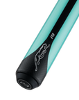 PREDATOR P3 POOL CUE BUTT - PAINTED TEAL WITH BLACK STRIPE  NO WRAP - LIMITED EDITION