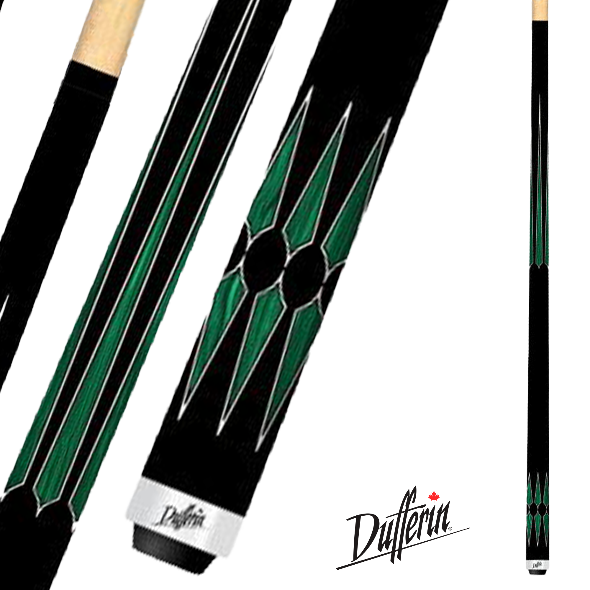DUFFERIN POOL CUE STONE ICK SERIES ICK-3 GREEN 13MM 19OZ