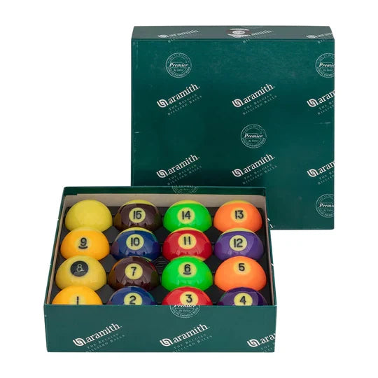 ENSEMBLE DE BILLES DE BILLARD ARAMITH FLUO - 2 1/4 PO