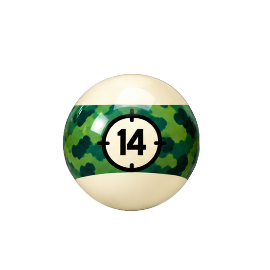 BILLES DE BILLARD INDIVIDUELLES ARAMITH CAMOUFLAGE - 57,2 MM (2 1/4 PO)