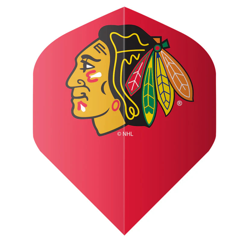 SHOT NHL BLACKHAWKS DART FLIGHT SET - RED