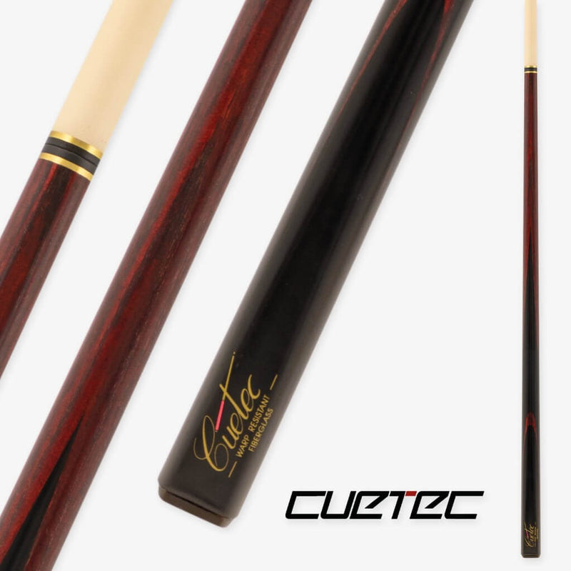 CUETEC CLASSIC PRO SNOOKER CUE - BURGUNDY STAINED