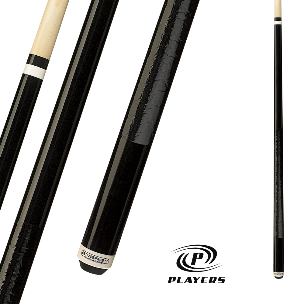 ENERGY PLAYERS POOL CUE HC08-48 BLACK 13MM 19OZ