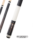 PLAYERS ENERGY POOL CUE WHITE AND BLACK NO WRAP 13MM 19OZ