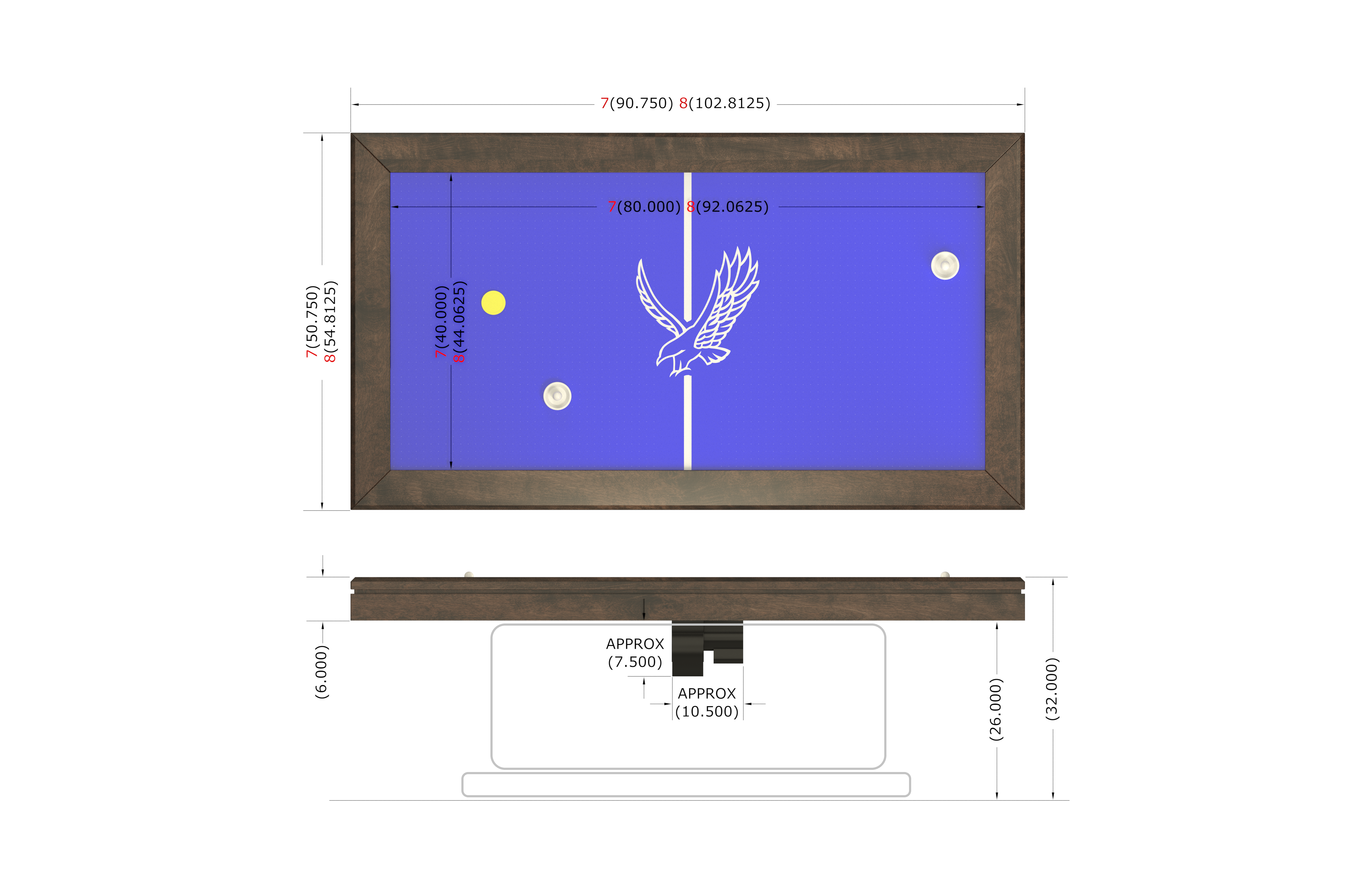 TABLE DE AIR HOCKEY BARN