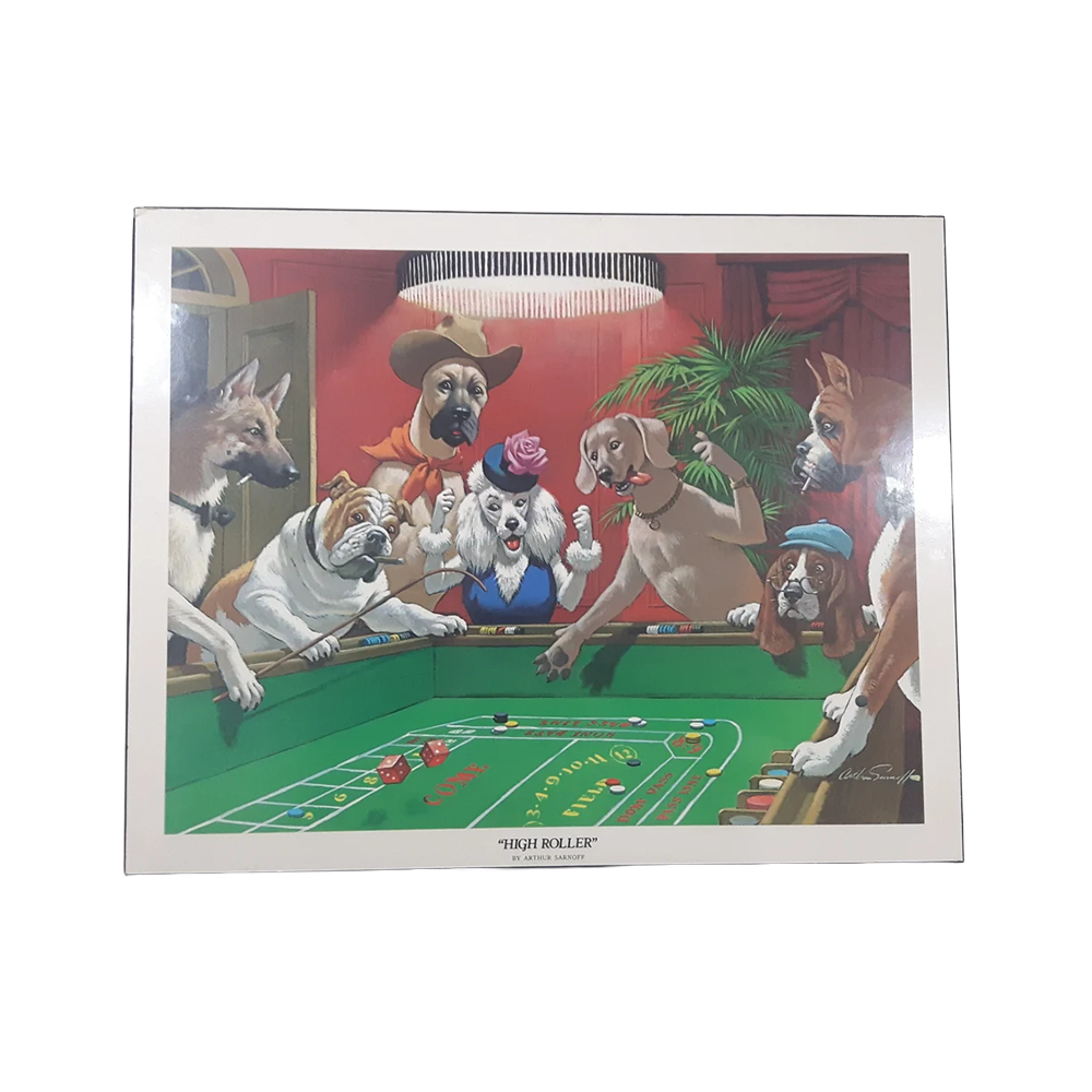 AFFICHE "HIGH ROLLER" PAR ARTHUR SARNOFF - 16 X 20 PO - ÉDITION LIMITÉE