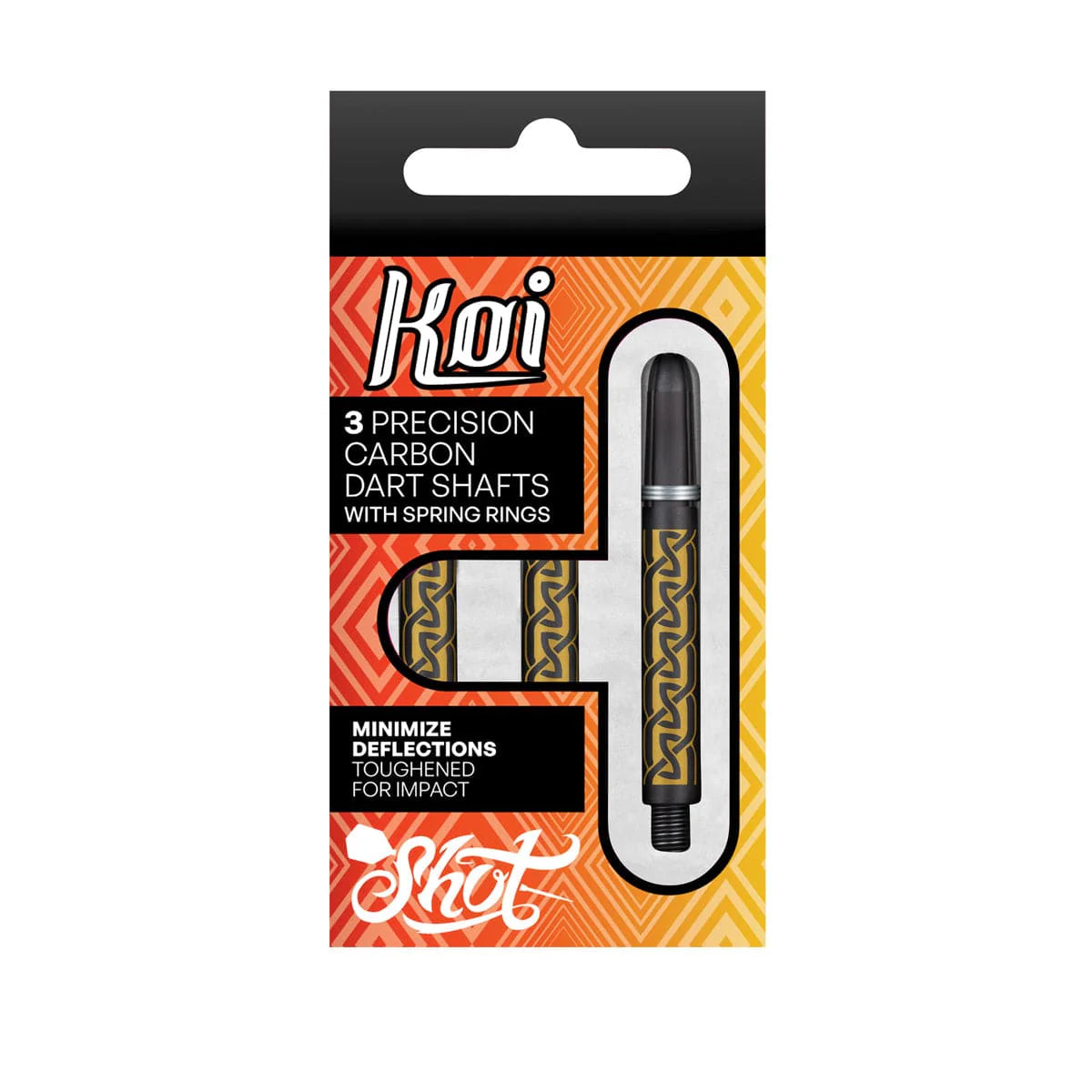 SHOT KOI CARBON DART SHAFT - HELIOKNOT GOLD - MEDIUM