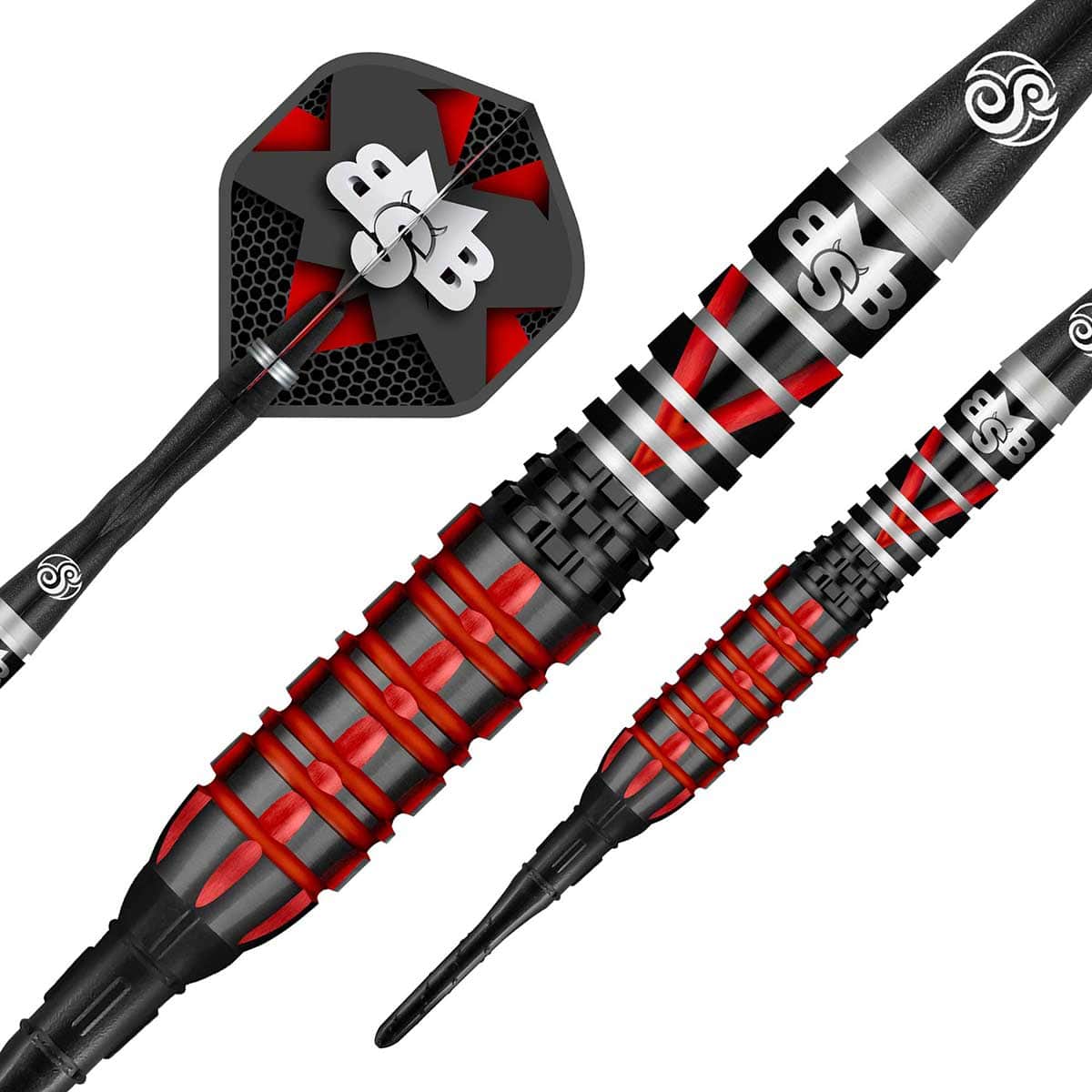 FLÉCHETTES SHOT TENACIOUS DE MICHAEL SMITH POINTE SOUPLE - BARREAUX EN TUNGSTÈNE À 90%