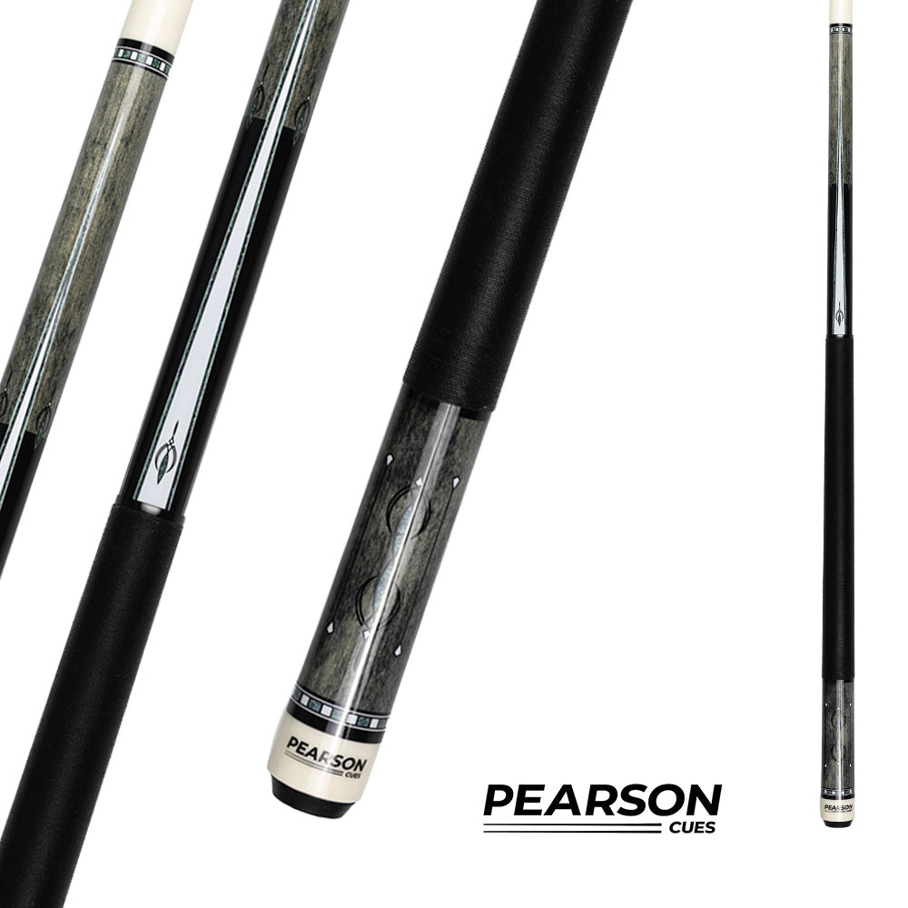 BAGUETTE DE BILLARD PEARSON ENCORE SERIES - FLÈCHE EN CARBONE WRAP EN LIN GRIS 12.5MM