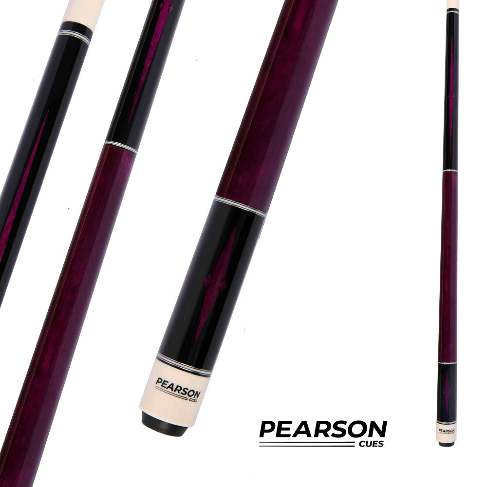 BAGUETTE BILLARD PEARSON PLAYERS SERIES PP-PURPLE - FLÈCHE CARBONE SANS GRIP 12.5MM