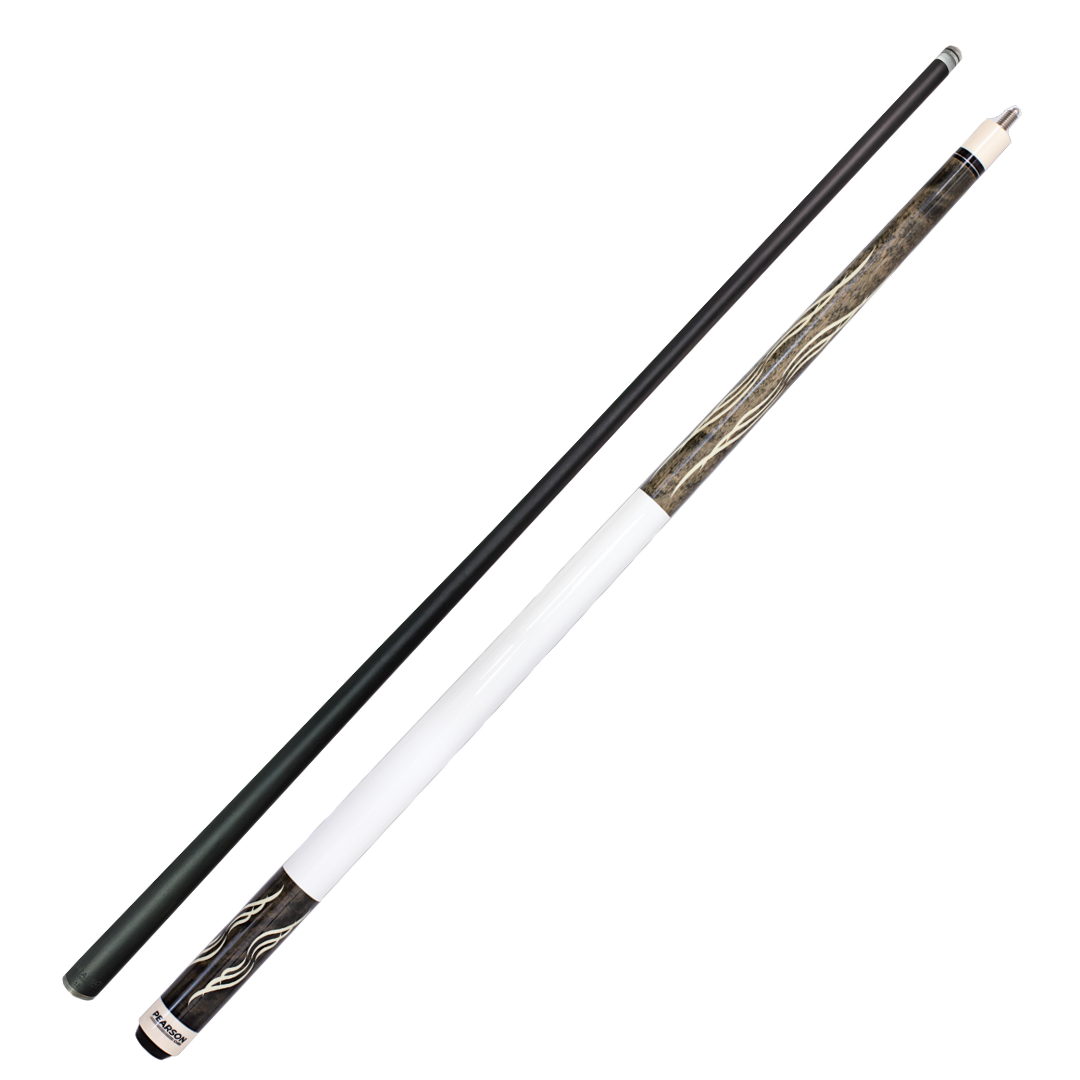 BAGUETTE DE BILLARD PEARSON PK SERIES - FLÈCHE EN CARBONE GRIS AVEC POIGNÉE BLANCHE 12.4MM 20OZ