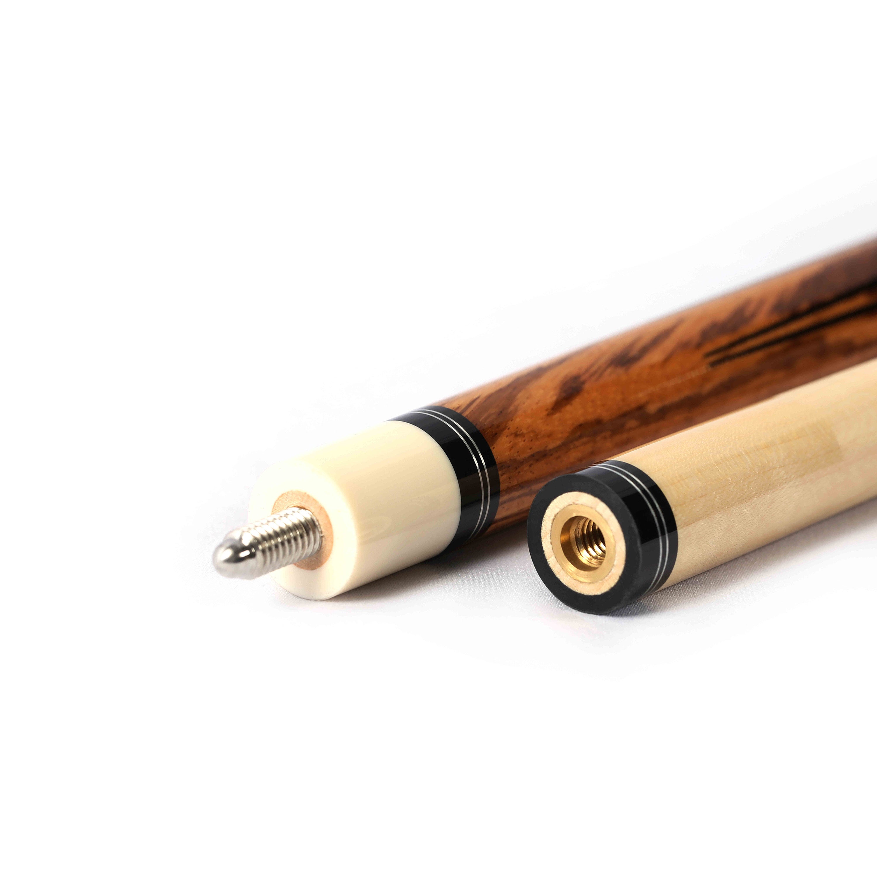 BAGUETTE DE BILLARD PEARSON PLAYERS SERIES PP-3 ZEBRANO BRUN - FLÈCHE CARBONE SANS GRIP 12.5MM
