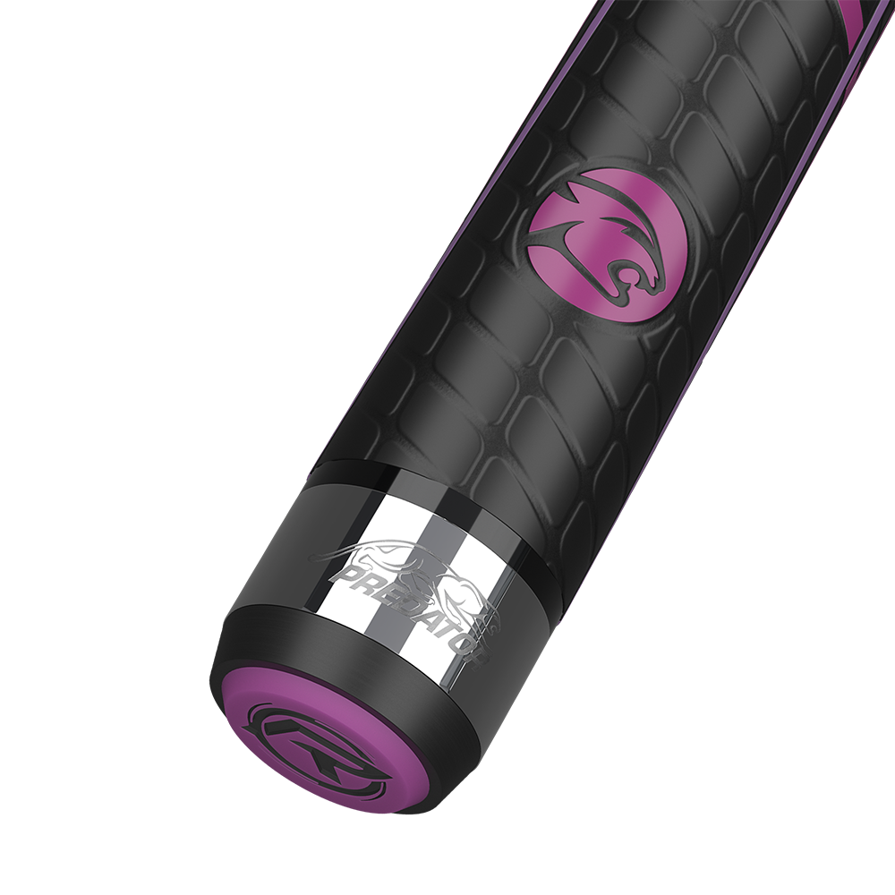 BAGUETTE DE BILLARD PREDATOR BK RUSH ROSE/ARGENT UNI-LOC QUICK RELEASE AVEC GRIP DE SPORT 18.5OZ - ÉDITION LIMITÉE