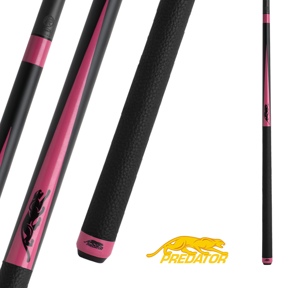 PREDATOR BUTT SP2 BLACK/PINK 1 UNI-LOC QUICK RELEASE LEATHER LUXE WRAP (SHAFT NON INCLUDED) - LIMITED EDITION