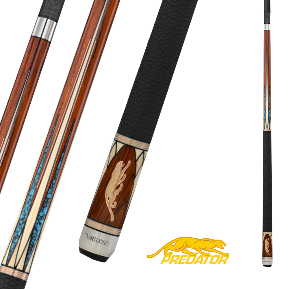 MANCHE PREDATOR VIRTUOSO COCOBOLO/ÉRABLE UNI-LOC GRIP EN CUIR DE LUXE (FLÈCHE NON-INCLUSE_ - ÉDITION LIMITÉE