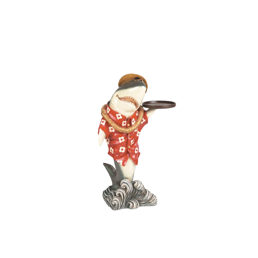 "SHARK WAITER" - 16"H- FIGURINE  - LIMITED EDITION