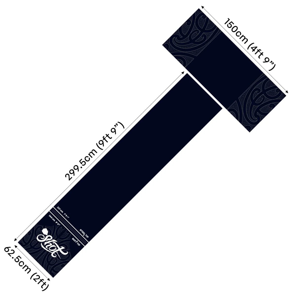SHOT PROFESSIONAL T DART MAT