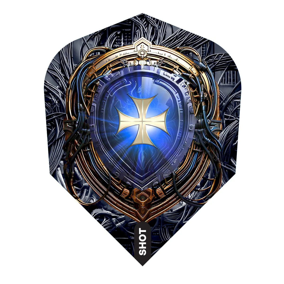 ENSEMBLE DE 3 PLUMES DE DARDS SHOT FUTURE KNIGHTS IRONSOUL - PETIT STANDARD