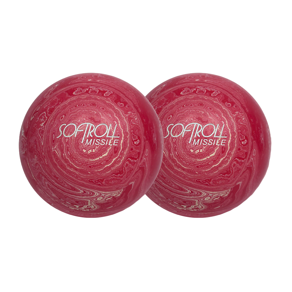 SOFTROLL MISSILE PETITES BOULES DE BOWLING - ROUGE/BLANC