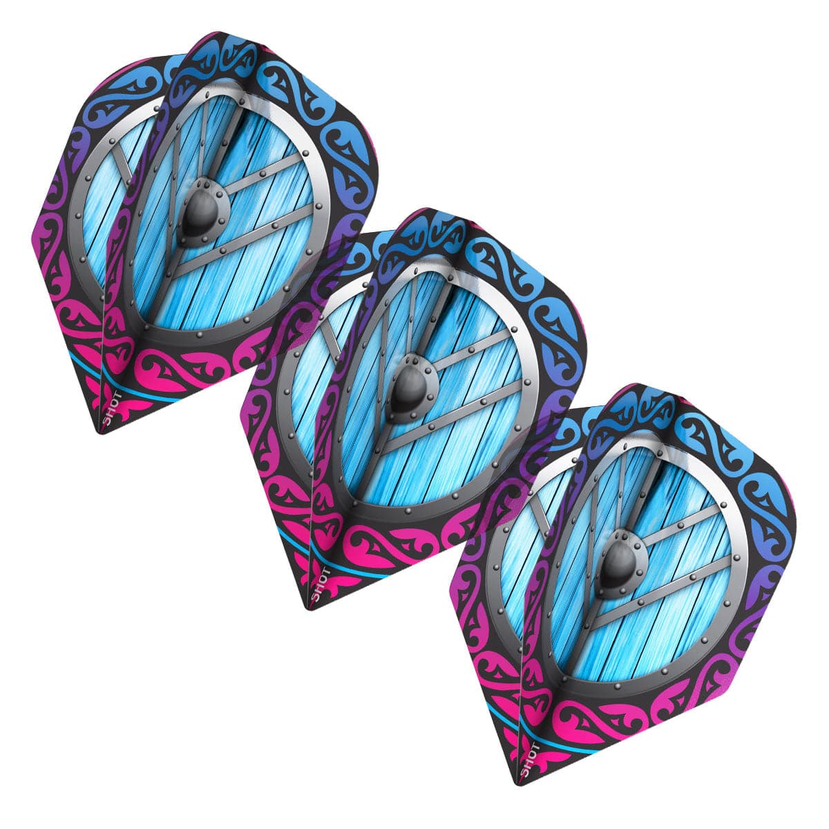 ENSEMBLE DE 3 PLUMES DE DARDS SHOT VIKING SHIELD-MAIDEN