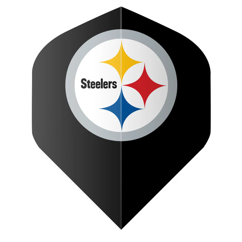 SHOT NFL STEELERS DART FLIGHT SET - BLACK