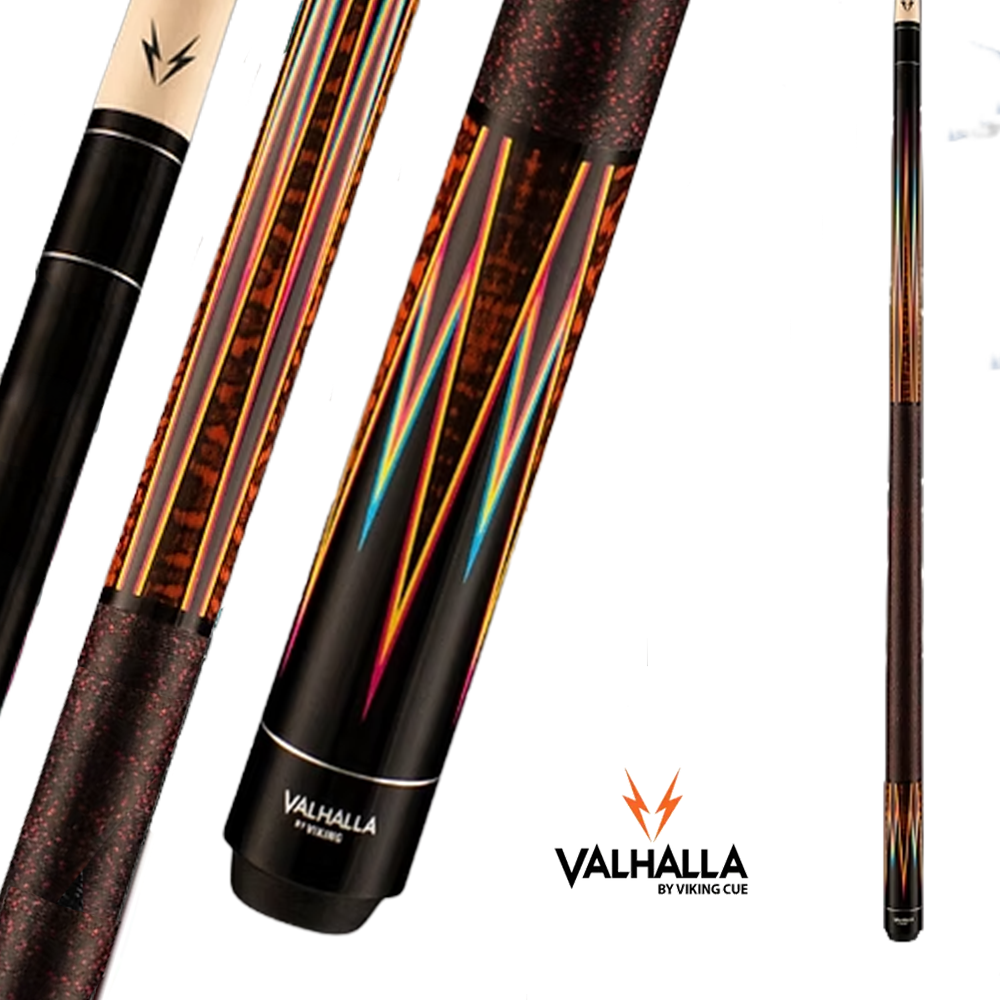 BAGUETTE DE BILLARD VIKING VALHALLA VA921 MOTIFS BRUN ET NOIR ET MULTICOLORE 13MM 190Z