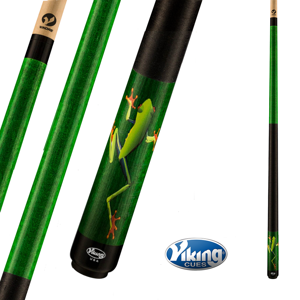 BAGUETTE DE BILLARD VIKING DC-FROG GRENOUILLE VERTE 13MM 19OZ